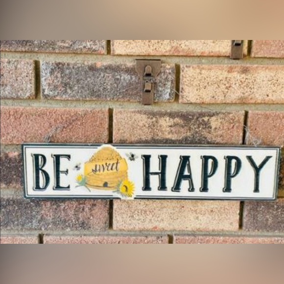 *Be Happy Beehive Sign - Picture 6 of 6